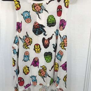 Hi-low Marvel Tank Top